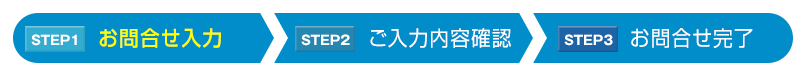 [必要事項の入力]→ご入力内容の確認→送信完了