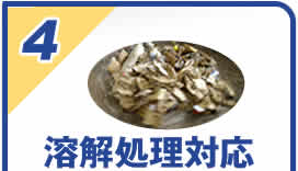 溶解処理対応